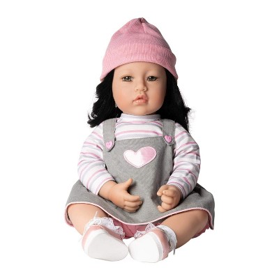 Adora Realistic Baby Doll, Toddler Doll Flutterbye Baby - 20 inch Brown Hair/Brown Eyes