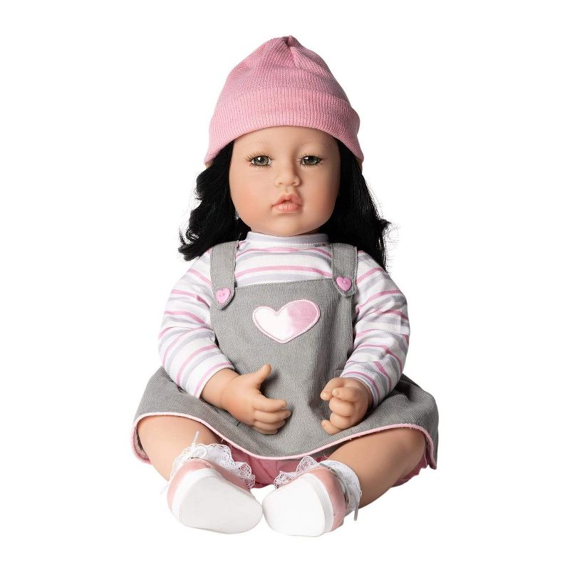 Adora Realistic Baby Doll Girl Power Toddler Doll - 20 inch, Soft CuddleMe Vinyl, Brown Hair, Brown Eyes, 1 of 10