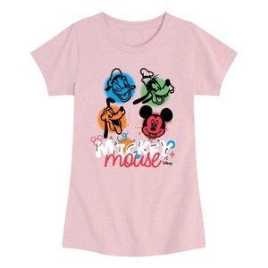 Girls' - Disney Jr - Mickey Mouse Clubhouse Group Fitted Short Sleeve Graphic T-Shirt - 1 of 4