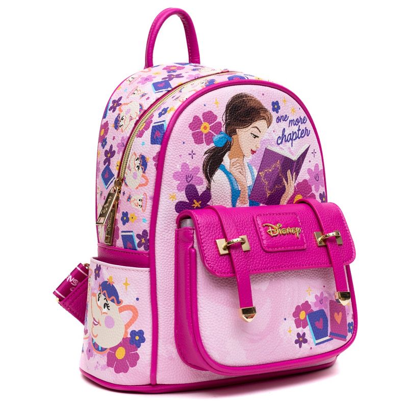 Beauty & The Beast - Belle WondaPop 11" Vegan Leather Fashion Mini Backpack, 4 of 7