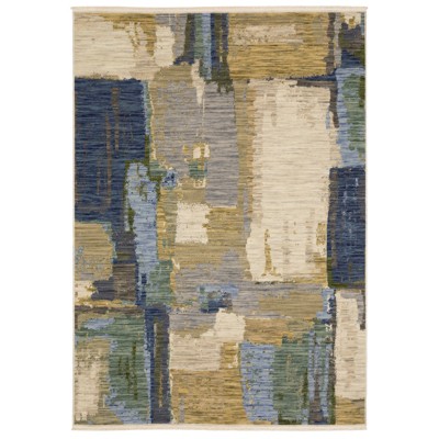Oriental Weavers Soleri SOL05 Blue/ Green Indoor Area Rug - 2' x 3'