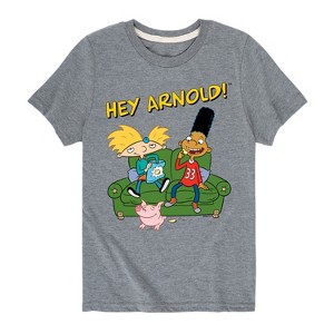 Boys' - Hey Arnold! - Arnold, Gerald and Abner Short Sleeve Graphic T-Shirt - 1 of 4