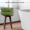 BRINJOY 4-Pack Extra Large Bath Towels - 30x60 Inch 100% Ultra-Fine Cotton, Lightweight Quick-Dry Bath Towels (Green) - 4 of 4