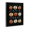 Stupell Industries Trick Or Treat Jack-o-Lanterns Floating Frame Canvas Art - 2 of 4