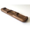 Nambe Triple Condiment Server with Spoons, Dipping Bowls with Serving Tray for Condiments, Dips, and Snacks, Metal Alloy Bowls and Acacia Wood Tray - 3 of 4