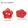 Unique Bargains Resin 2-Hole Craft Replacement Flower Sewing Buttons 150 Pcs - 2 of 4