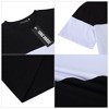 YESFASHION Men's Color Block T Shirts Round Neck Short Sleeve Summer Tee Tops - 4 of 4