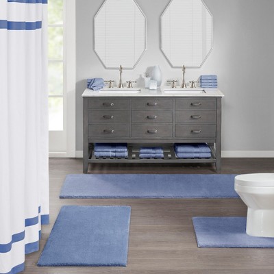 Hotel Collection Style Luxury Solid Bath Rug, Premium Touch Heavy Weight Fabric Quick-Dry Bath Rug for Year Round Use