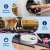 Washable Modern Floral Cute Bow Rug Non Slip Low Pile Rug Soft Contemporary Throw Floor Cover Foldable Indoor Carpet for Living Room Bedroom Nursery - 4 of 4