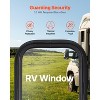VEVOR Vertical RV Window, 12" W x 24" H Tinted Sliding RV Window with Net Screen & Trim Ring, Fit 15/16" - 1 3/4" Thickness Wall, Black - 4 of 4