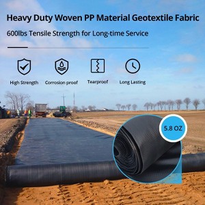 Garvee Driveway Fabric, 5.8OZ Woven Landscape Fabric Heavy Duty, Commercial Road Fabric, Weed Control Fabric, Ground Cover - 1 of 4