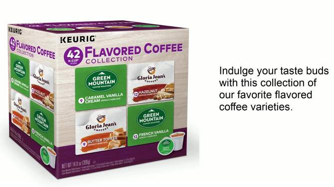 Keurig Flavored Coffee Collection Keurig K-Cup Coffee Pods Variety Pack Medium Roast - 42ct, 2 of 9, play video