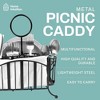 Home Intuition Picnic Caddy - Silverware Caddy Utensil Holder for Party - Cutlery and Flatware Holder for Outdoor Table, Camping, BBQ, Countertop - 2 of 4