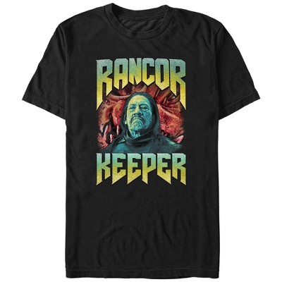 T-Shirt Ragazzo Star Wars The Book Of Boba Fett - Cad Bane E Boba Fett Su Rancor - Maglietta Girocollo Maniche Corte Ufficiale