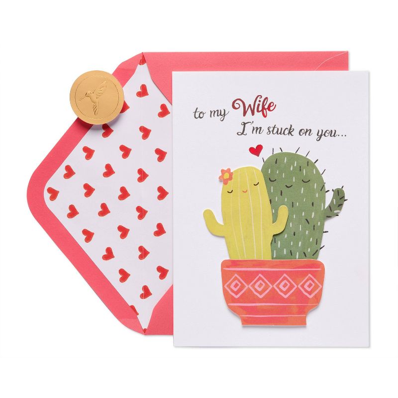 Valentine&#39;s Day Card for Wife Cacti Funny - PAPYRUS, 5 of 7