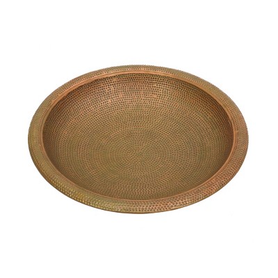 31.5" Round Copper and Bronze Fire Pit Table