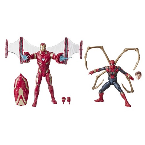 Marvel Legends Series Avengers Infinity War 6 Movie Inspired Iron Man And Iron Spider Man Target - roblox iron man battles black suit