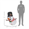 Christmas Snowman, LED lights to create a jolly and eye-catching effect - 2 of 4