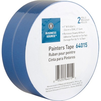 Business Source Painters Tape Multisurface 1x60 Yards 2 Roll/pk Be 64015 :  Target