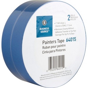Business Source Painters Tape Multisurface 1"x60 Yards 2 Roll/PK BE 64015 - 1 of 1