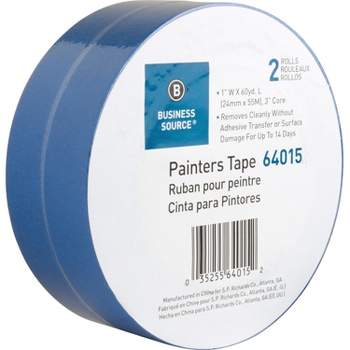 Business Source Painters Tape Multisurface 1"x60 Yards 2 Roll/PK BE 64015