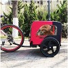 Akoasm Quick Detachable Folding Frame With Anti slip bottom plate & Hidden Towing Rope For Small And Medium Pets trailer -Red - 4 of 4
