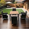 PAGED Patio Dining Set Modern Outdoor Table and Chairs with Armchairs for Outdoor, Patio, Terrace - 3 of 4