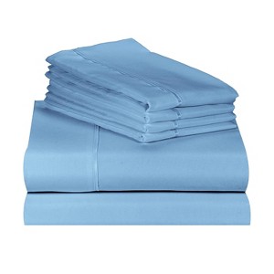 LuxClub 4-7 PC Silky Soft Cooling Deep Pocket Performance Sheet Set - 1 of 4