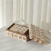 Aria Rectangle Decor Box (Set of 2) - RDC5003 - Antique Ivory/Natural Brown - Safavieh - 3 of 4