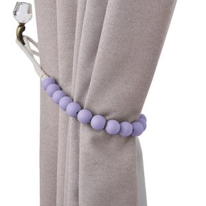 Chic Wooden Bead Curtain Tieback - Tree City - 1 of 3