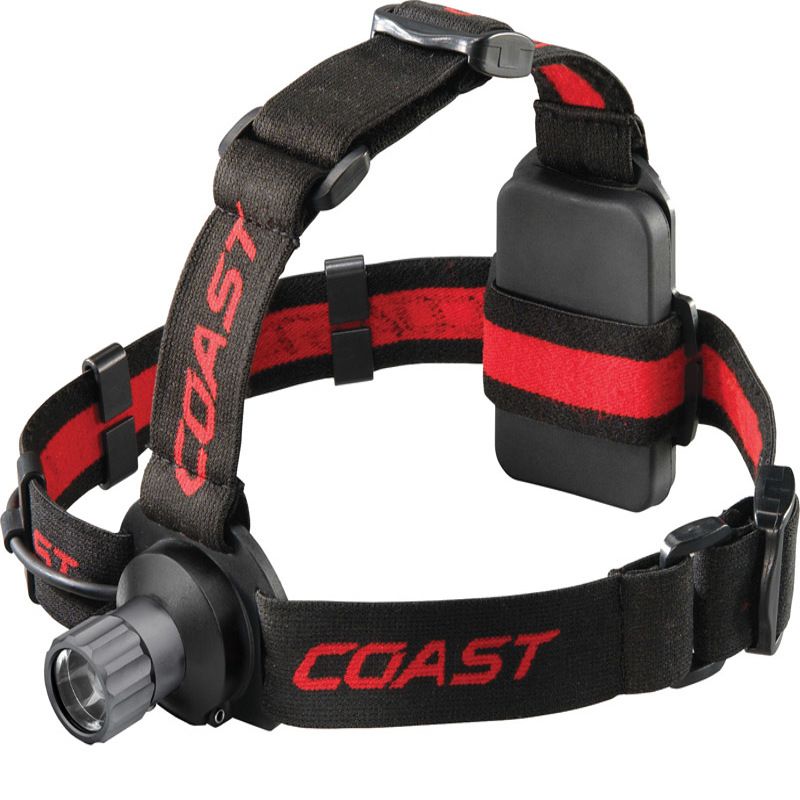 Coast 300 lm Black/Red LED Head Lamp AAA Battery, 1 of 2