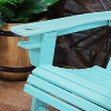 Sunnydaze All-Weather HDPE Outdoor Patio Adirondack Chair with Drink Holder - 2 of 4