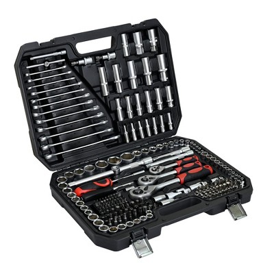 HANPURE 216pcs Tool Kit & Socket Wrench Set - Portable Repair Tools w/ Case, Ratchet, Wrenches for Home Use, Men & Women