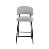 New Classic Furniture,Blythe Vegan Leather Counter Chair in Ivory (Set of 2) - 3 of 4