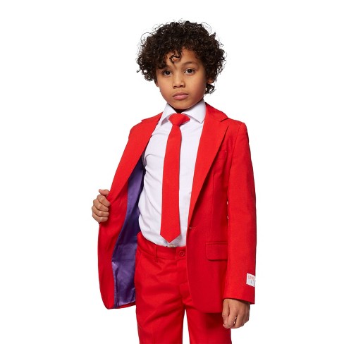 OppoSuits OSBO-0004-US08 The Lumberjack Suit for Kids Children, Medium  Red 