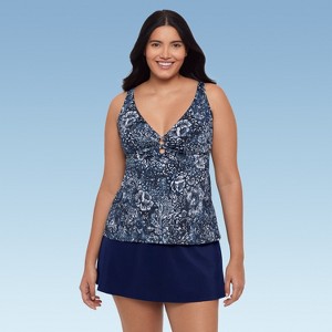 Trimshaper Women's Molly Tankini Swimsuit Top - 1 of 3