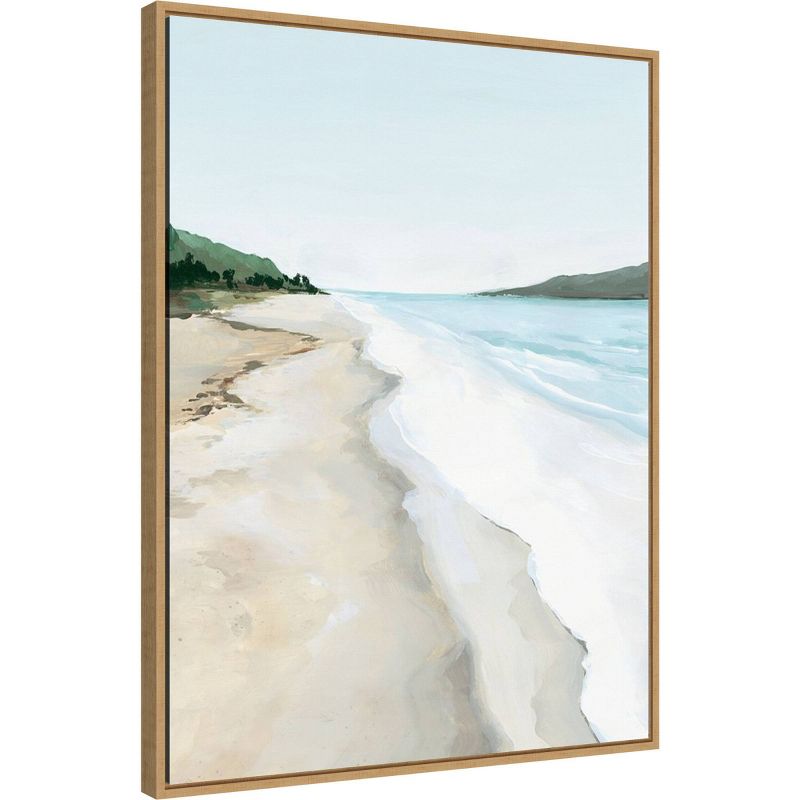 23&#34; x 30&#34; Crash Into Me II Beach by Isabelle Z Framed Canvas Wall Art Print - Amanti Art, 3 of 10
