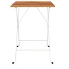 vidaXL Folding Bistro Table 21.7"x21.3"x28" Solid Wood Acacia and Steel - 3 of 4