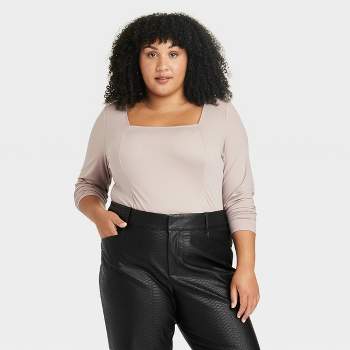 Women's Long Sleeve Sweetheart Corset Top - Future Collective™ With Reese  Blutstein Tan Xs : Target