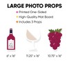 Big Dot of Happiness But First, Wine - Glass, Bottle, and Grapes Decorations - Wine Tasting Party Large Photo Props - 3 Pc - 3 of 4