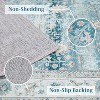 Acekool 2x6 Vintage Floral Runner Rug - Washable Low Pile Non-Slip Carpet for Hallway, Bedroom & Kitchen - 4 of 4