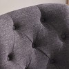 Ergonomic Office Chair Armless Upholstered Swivel Task Chair with Adjustable Height and Tilt for Home Desk-3irtyhousy - 3 of 4