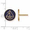 Black Bow Jewelry 14k Yellow Gold Plated Sterling Silver Sigma Sigma Sigma Greek Life Stud Earrings - 2 of 3