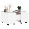 Coffee Table White 23.6"x23.6"x15" Engineered Wood - 4 of 4