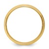 Black Bow Jewelry 6mm 14K Yellow Gold Domed Brushed Grooved Edge Comfort Fit Band - 2 of 4