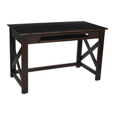 Storied Home Rainier Rustic Farmhouse Solid Wood Desk
