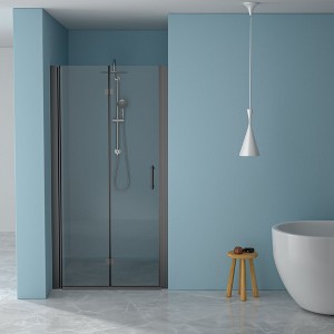 NicBex Shower Door 30"W x 72"H Fold Frameless Shower Door with 1/4" (6mm) Tempered Glass for Small Spaces - 1 of 4