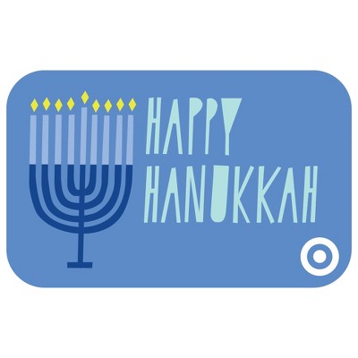 Hanukkah Menorah Gift Card