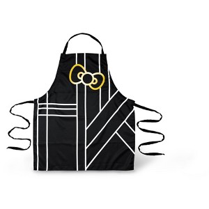 Se7en20 Hello Kitty Pinache Black and Gold Adult Kitchen Apron - 1 of 4