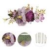 Unique Bargains Women's Lightweight Simulated Flowers Hair Clip Comb 1 Pc - 3 of 4